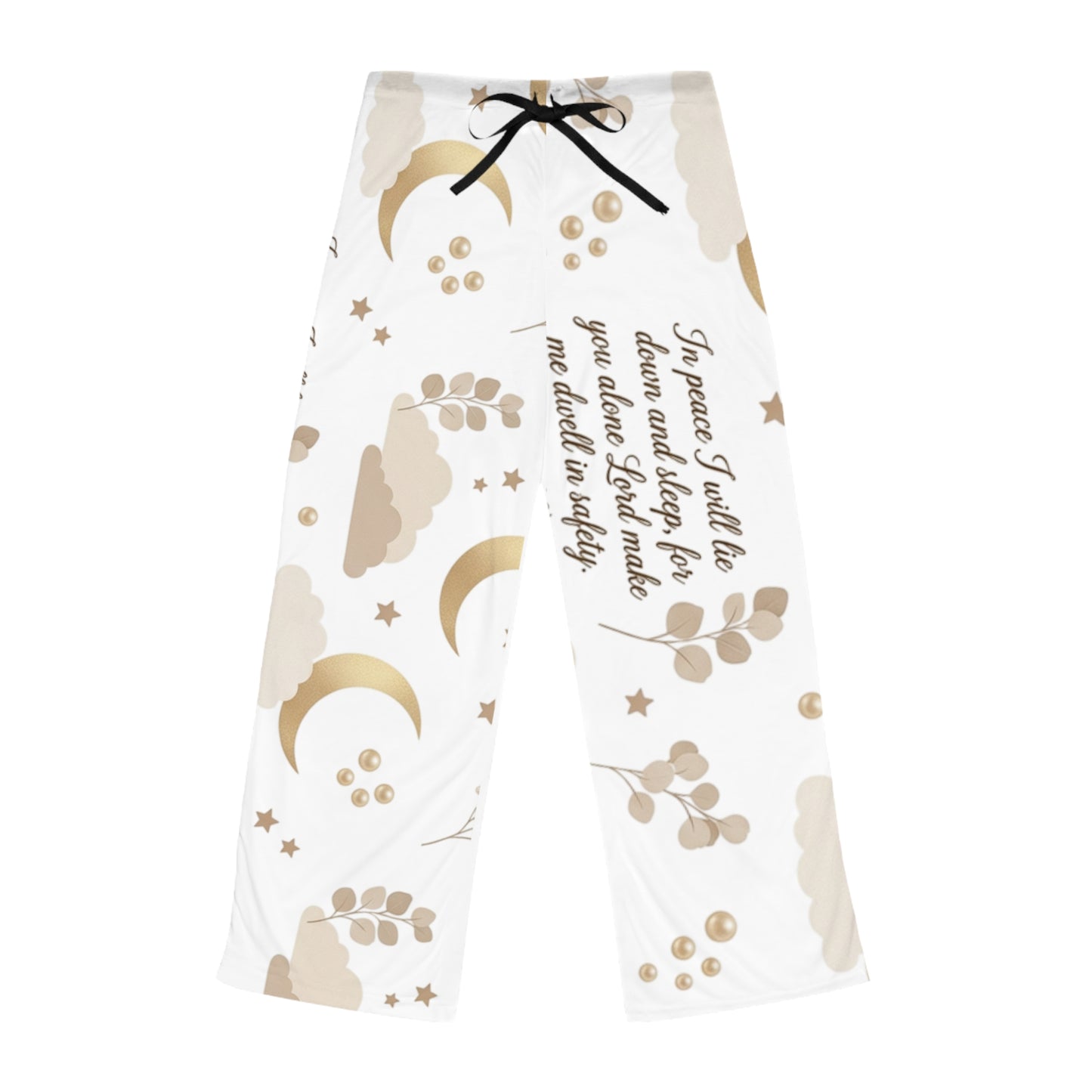 Sleepy Moon Women's Pajama Pants — Cozy Nighttime Loungewear with Sweet Dream Quote