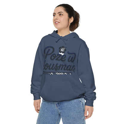 Haitian Phrase Hoodie — "Poze w dousman" with Map & "Sa pa konsène m" Graphic