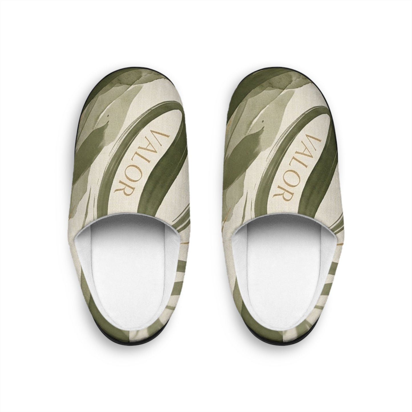 Men's Indoor Slippers — Olive Green Camo Comfort Slide