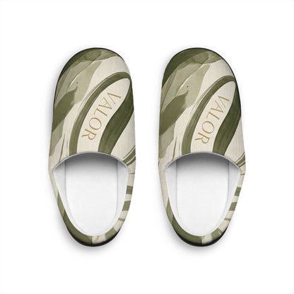 Men's Indoor Slippers — Olive Green Camo Comfort Slide