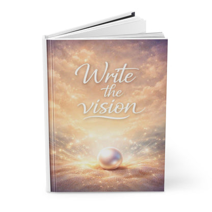 Write the Vision Hardcover Journal — Inspirational Guided Notebook ("Write the vision")