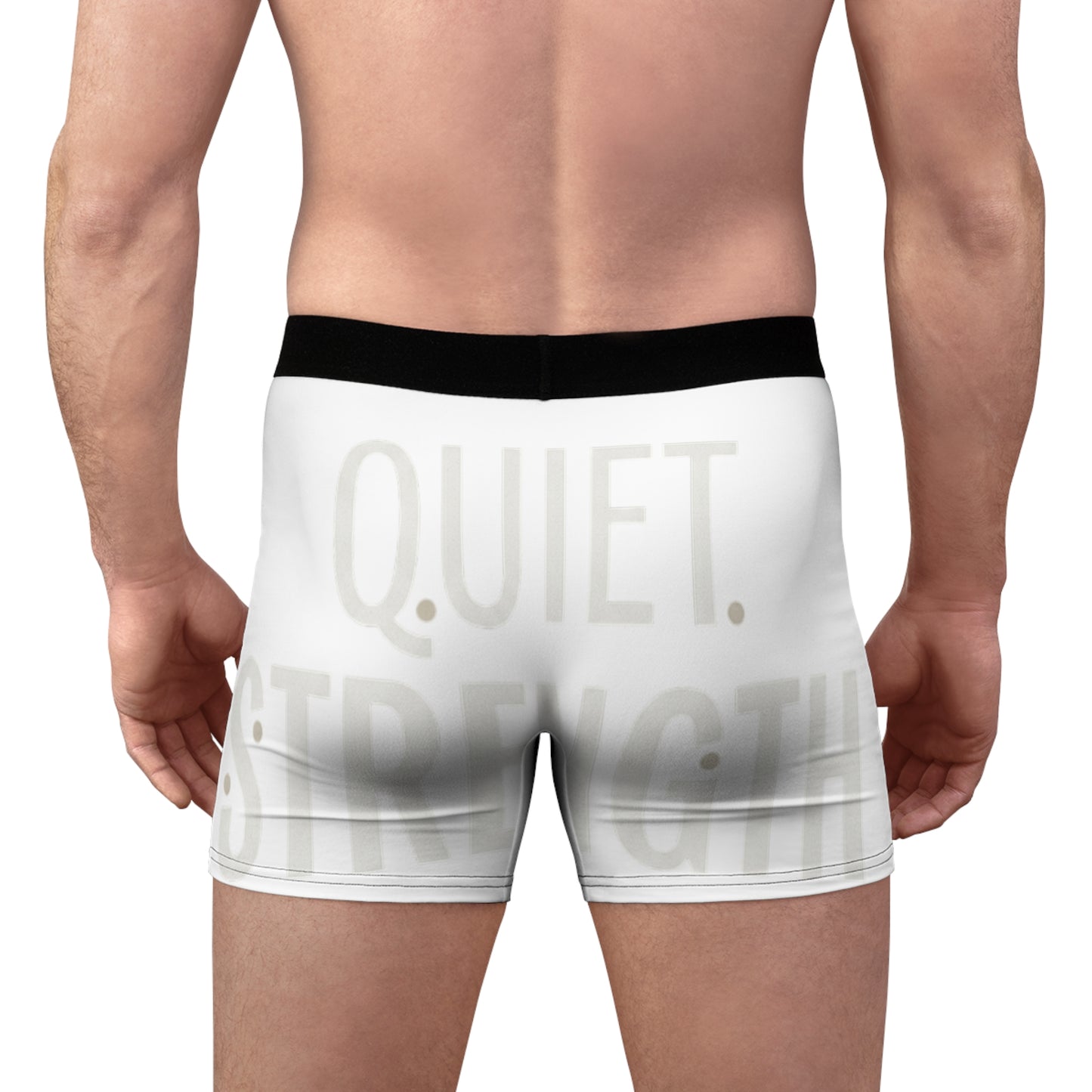 Quiet Strength Boxer Briefs — Men's Comfort Briefs with Laurel Emblem