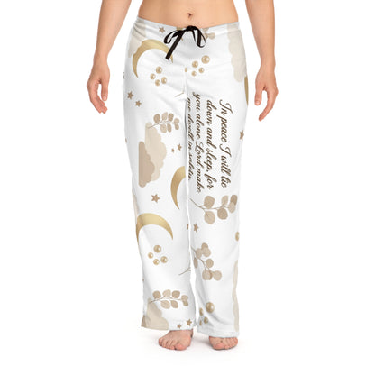 Sleepy Moon Women's Pajama Pants — Cozy Nighttime Loungewear with Sweet Dream Quote