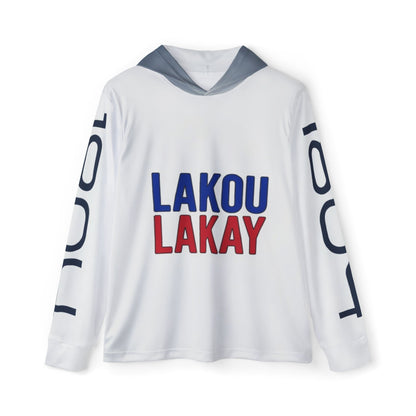 Warmup Hoodie - “LAKOU LAKAY” Haitian Pride Athletic Pullover