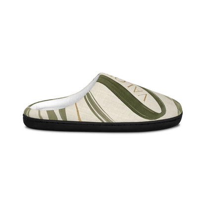 Men's Indoor Slippers — Olive Green Camo Comfort Slide