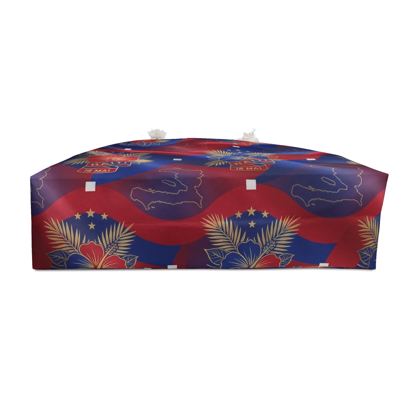 Haiti Patriotic Hibiscus Weekender Bag