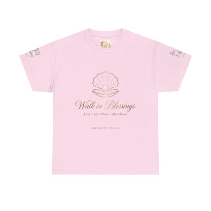Walk in Blessings Tee — Spiritual Lotus Graphic T‑Shirt