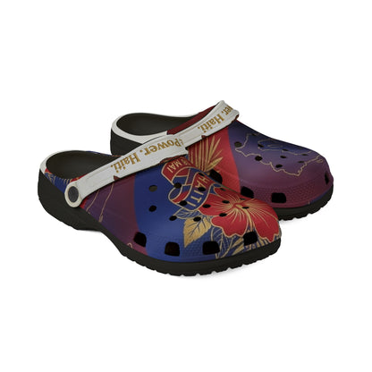 Haitian Flag EVA Foam Clogs — All-Over Print Crocs-Style Shoes