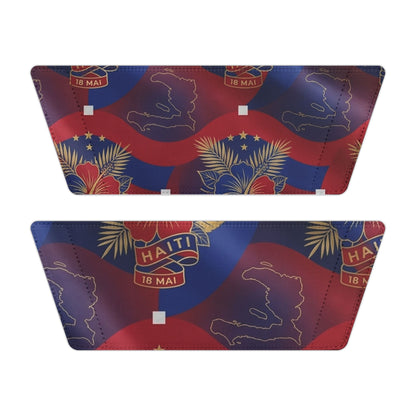 Haitian Flag Floral Tie-Dye Slide Sandals — Women's Removable-Strap Slides