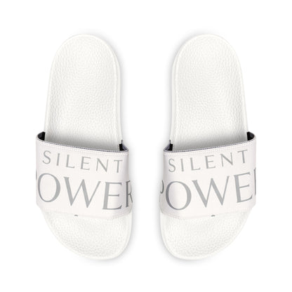 Men's Removable‑Strap Slide Sandals — Customizable Comfort Slides with Bold Text Strap