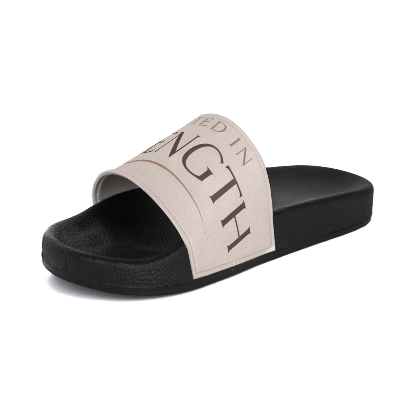 Strength Slide Sandals — "Rooted in Strength" Men's Pool Slides