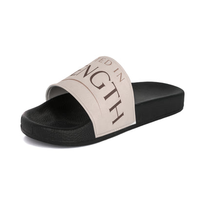 Strength Slide Sandals — "Rooted in Strength" Men's Pool Slides