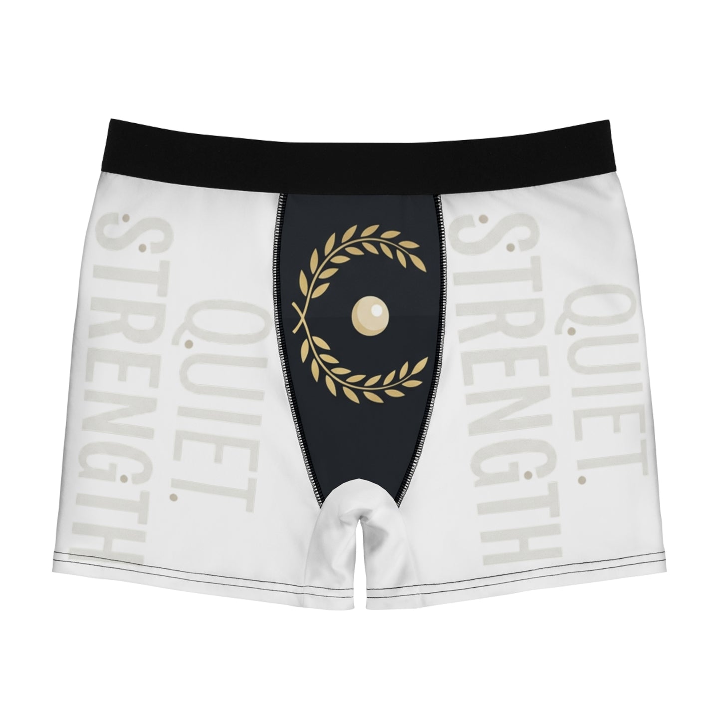 Quiet Strength Boxer Briefs — Men's Comfort Briefs with Laurel Emblem
