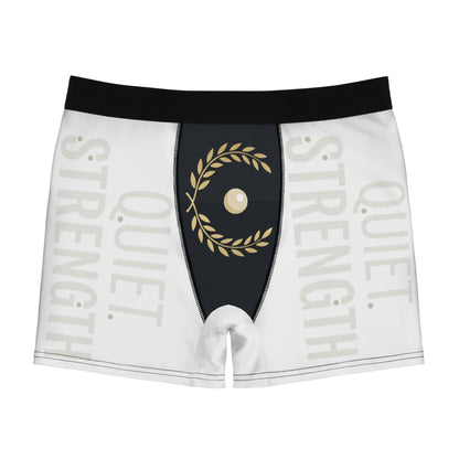 Quiet Strength Boxer Briefs — Men's Comfort Briefs with Laurel Emblem