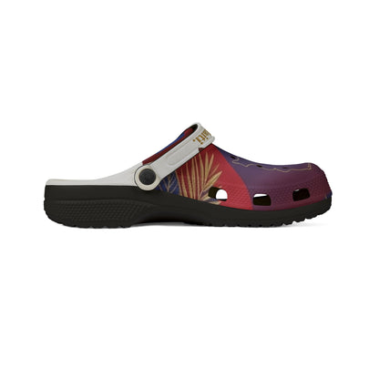 Haitian Flag EVA Foam Clogs — All-Over Print Crocs-Style Shoes