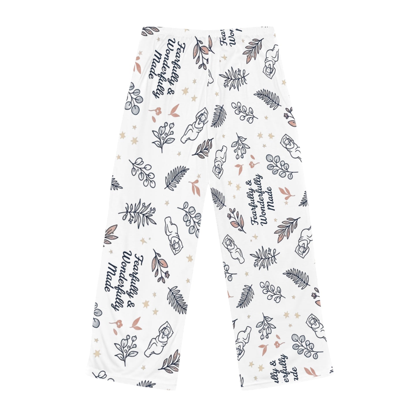 Seashell Floral Pattern Pajama Pants | Cozy Printed Lounge Bottoms