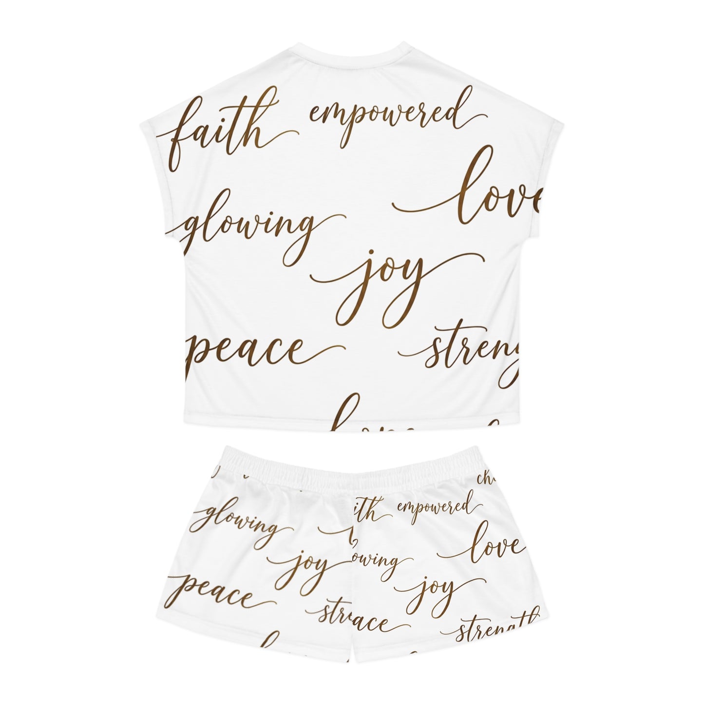 Inspirational Words Women's Pajama Set — Joy, Faith & Love Sleepwear