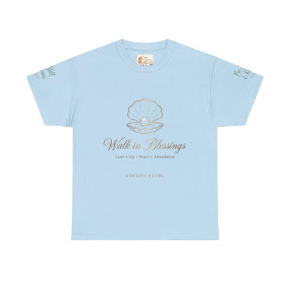 Walk in Blessings Tee — Spiritual Lotus Graphic T‑Shirt