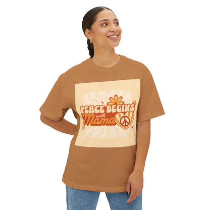 Oversized Tee - Peace Begins with Mama