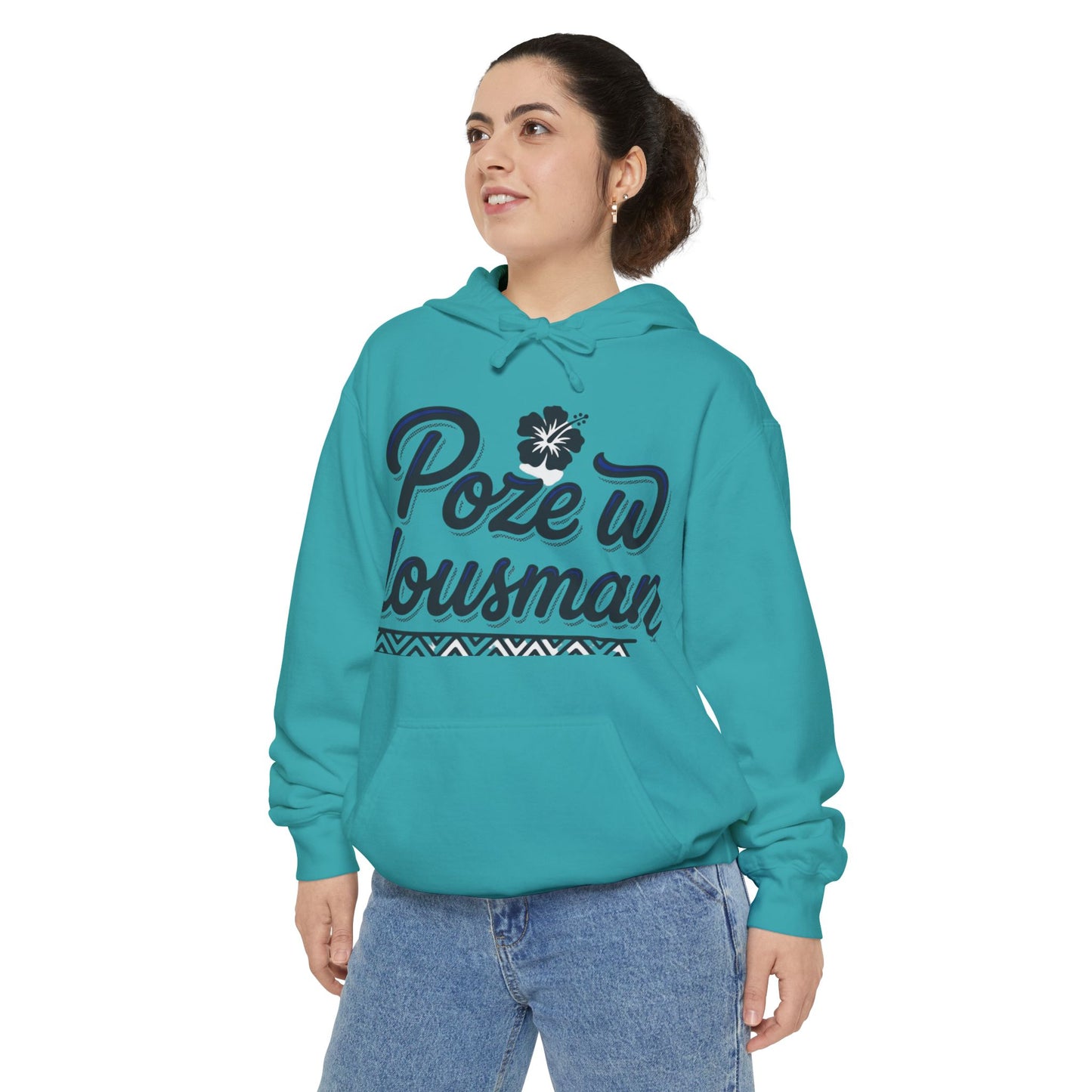 Haitian Phrase Hoodie — "Poze w dousman" with Map & "Sa pa konsène m" Graphic