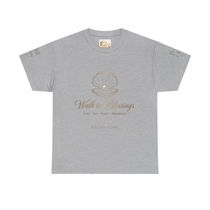Walk in Blessings Tee — Spiritual Lotus Graphic T‑Shirt