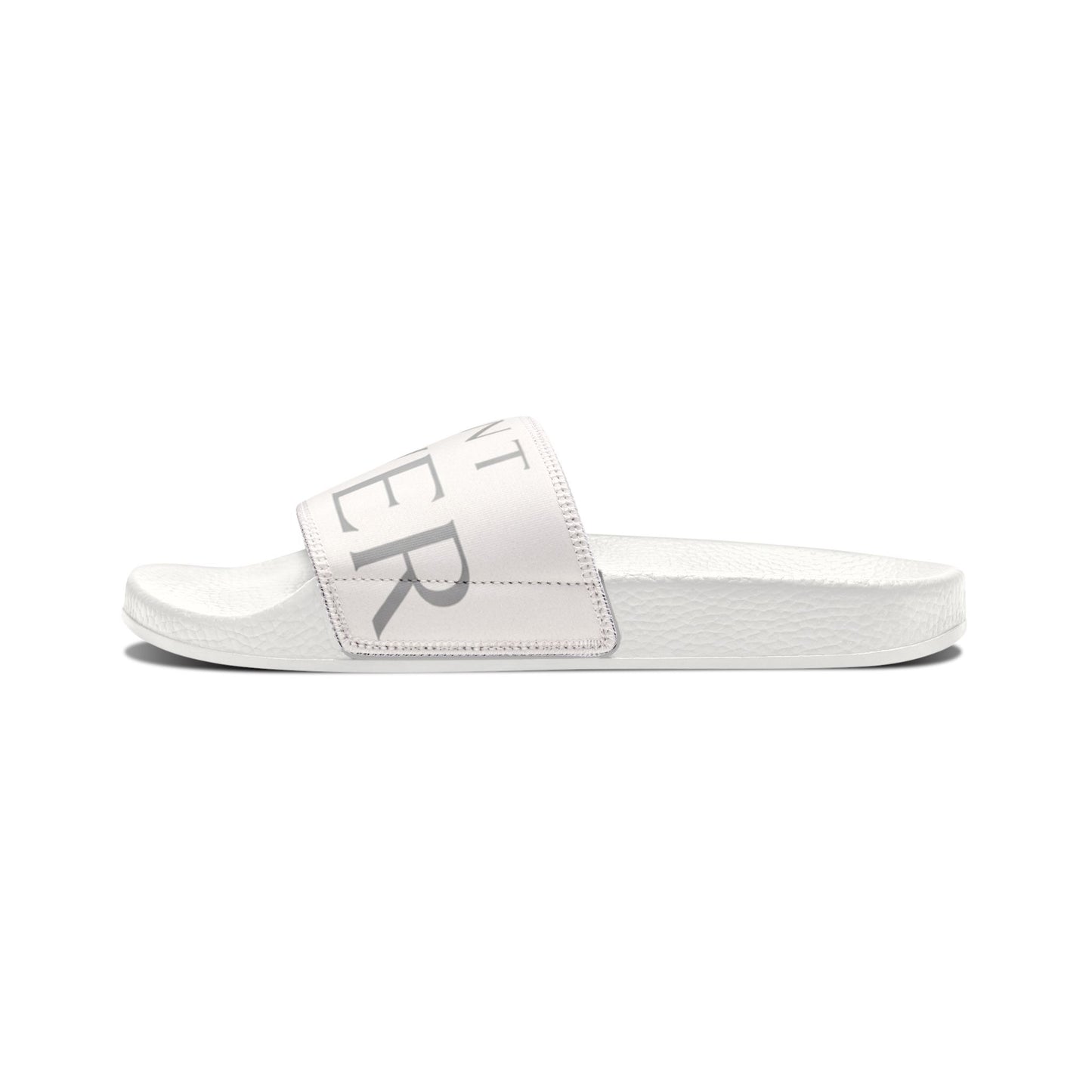 Men's Removable‑Strap Slide Sandals — Customizable Comfort Slides with Bold Text Strap