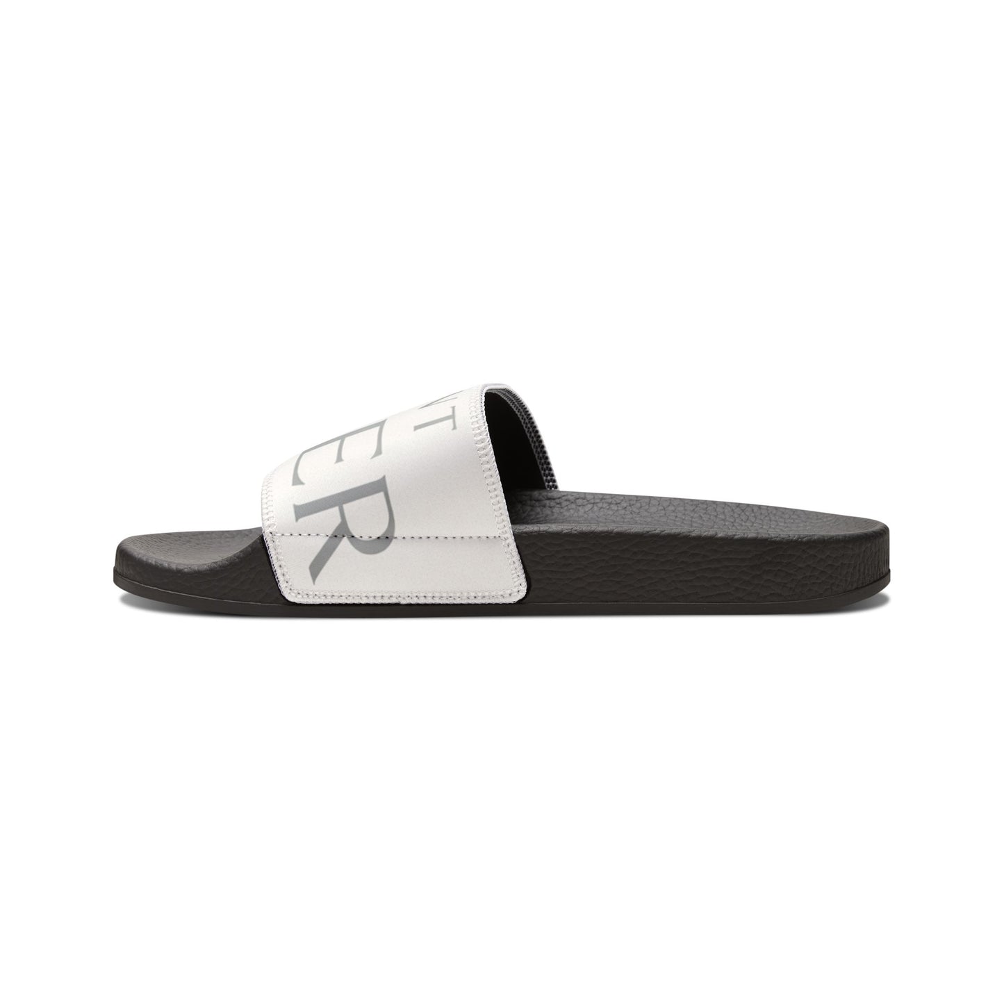 Men's Removable‑Strap Slide Sandals — Customizable Comfort Slides with Bold Text Strap
